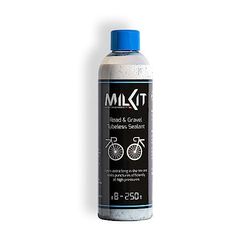 milKit Tubeless Latte sigillante per bici da corsa & Gravel, in bottiglia da 250 ml – Sigillante per pneumatici – Latte sigillante Tubeless Latte per pneumatici da bicicletta