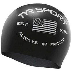 TYR Cuffia da nuoto, nero