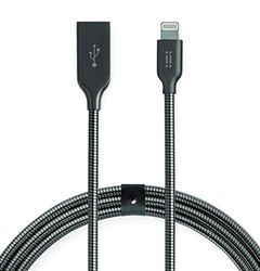 Aiino Helmet - Cable USB-C a Lightning [Certificado MFI] de 1 m de metal, carga rápida, sincronización, antiolor, compatible con iPhone 12 Mini/12/12 Pro/12 Pro Max/SE/11/11 Pro/11 Pro Max – Rose Gold