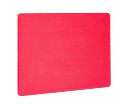 HENDI Planche à découper HACCP, double face, lisse, minimise l'os des lames, 450x300x(H)10mm, plastique LPDE, rouge