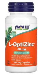 Now Foods – L-OptiZinc 30mg | Highly Absorbable Zinc for Immune and Skin Health – 100 Veg Capsules