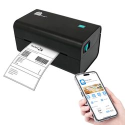 Double Dragon DD-402 | 4” Direct Thermal Label Printer (203 DPI, USB, Bluetooth & Wi-Fi) | Compatible with Windows, Mac (USB only), Android & iOS | Auto Calibration & External Label Bracket