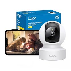 Tapo 2K Pan/Tilt Smart Indoor Camera, 360° Rotational Views Baby Monitor with Camera and Night Vision, Ethernet/Wi-Fi Connection Works with Alexa&Google Home, 2-Way Audio, SD Storage C212