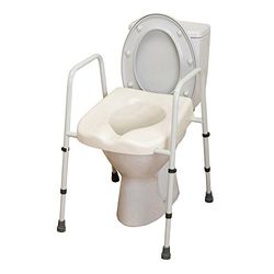 Nrs Healthcare Cadre de Toilettes Rehausseur avec Accoudoirs