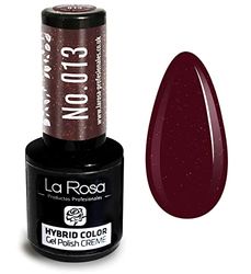 LaRosa CREME Vernis à Ongles Gel Semi-Permanent - Couleur CERISE BRILLANT – Haute Pigmentation, Brillance Longue Durée – Manucure DIY ou Professionnelle – 9 ml