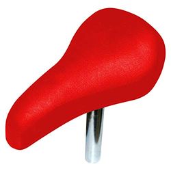 cyklingcolors Draisian barncykel komfortsadel med stamdiameter 22 mm universell BMX-trehjuling med skum med hög densitet (röd)