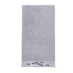 Sancarlos Peces Toalla, 100% algodón Rizo, Gris, 100x150 cm