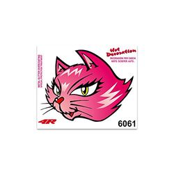 4R Quattroerre.it 6061 Adhesivos Stickers Gato, 10 x 12 cm