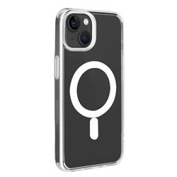 Puro Cover LITE MAG compatibile con iPhone 14 Plus; TPU trasparente; compatibile con ricarica MagSafe; Angoli rinforzati; Protezione iPhone su tutti i lati