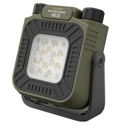 Nitecore NWL30 - Linterna de luz LED de trabajo con carga USB-C de 3000 lúmenes, color verde