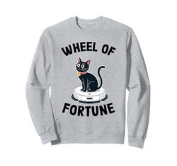 Wheel Of Fortune Robot Vacuum Cleaner Funny Cat Sweatshirt