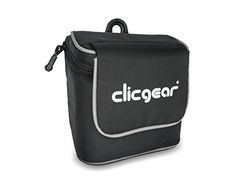 Clicgear Bolsa de acessórios para carrinho de golfe, preto/branco, 6' x 3,5