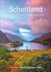 Scotland Weekly Planner 2025-53 Sheets with Quotes and Weekly Chronicle: Beautiful and Practical: Diary with Great Photos of Scotland, Organisational (Weekly Planner Harenberg)