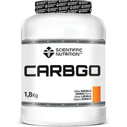 Scientiffic Nutrition - Carbgo, Carbohidratos para Aumentar la Masa Muscular, con Amilopectina de Maíz, Recuperador Muscular, Mejora el Rendimiento y Combate la Fatiga - 1,8Kg, Sabor Naranja.