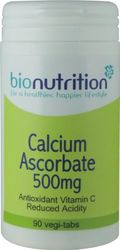 Bio Nutrition Calcium Ascorbate 500mg : Antioxidant Vitamin C : 90 vegi-tabs