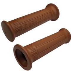 cyclingcolors Motorcycle Handlebar Grips 22 mm (7/8 Inch) 24 mm (1 Inches) Universal Grips Non-Slip Scooter Moped (Brown)
