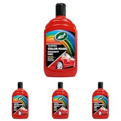 Turtle Wax 52711 Color Magic Car Paintwork Polish Restores Colour & Shine Red 500ml (Pack of 4)