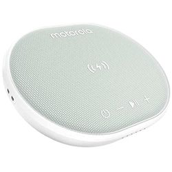 Motorola Sonic Sub 500 - Altavoz 3 en 1 (Bluetooth, Impermeable, micrófono, función de Banco de energía), Color Blanco