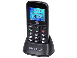 Trevi Max 20 Smartphone met grote toetsen en SOS-functie, zwart