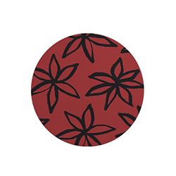Questo Casa, Rund musmatta med digitalt tryck, halkfri baksida, för kontor och hem, diameter: 22 cm