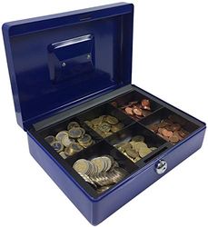 ACROPAQ AG250B - Caja de dinero 250 x 185 x 80 mm, color azul