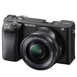 Sony Alpha 6400L - Kit Fotocamera Digitale Mirrorless con Obiettivo Intercambiabile SELP 16-50mm, Sensore APS-C, Video 4K HDR, S-log2, S-log3 e Hlg, ILCE6400B + SELP1650, Nero