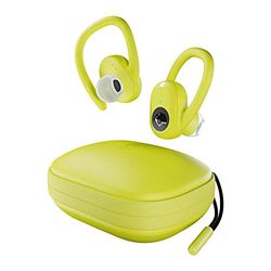 SKULLCANDY Auriculares Deportivos inalámbricos Push Ultra True inalámbricos vía Bluetooth, Resistencia al Sudor IP67 y al Agua, hasta 40 Horas de batería Total, Color Amarillo eléctrico.