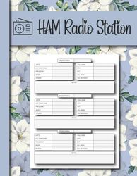 HAM RADIO STATION: Ham Radio Record Book for Amateur Radio Station, up to 324 Operations, Includes Notes