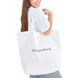 Ginger Ray Bolsa de tela blanca bordada para despedida de soltera, 55 cm x 72 cm