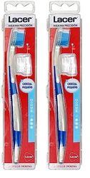 CLD - Cepillo Dental con Cabezal Pequeño, Máxima Eficacia, Filamentos Tynex, Elimina la Placa Bacteriana, Mango Ergonómico. (Paquete de 2)