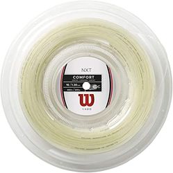 Wilson WRZ912700 Corda da Tennis NXT, Bobina 200 m, Unisex, Natural, 1.30 mm