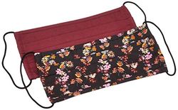 PIECES Mondbescherming voor dames, zwart (Burgundy/Aop Black Flowers), Eén maat