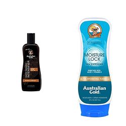 Rapid Tanning Intensifier Lotion 250 Ml & Moisture Lock Tan Extender Doposole idratante, 227g