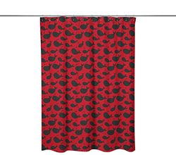 Bonamaison Digitally Printed Shower Curtain, 1 Piece 150x200 Cm - Designed And Manufactured in Turkey