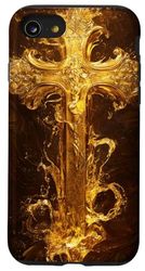 Gothic Cross Grunge Aesthetic Y2k Goth Christian Case for iPhone SE (2020) / 7 / 8