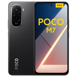 XIAOMI POCO M7, Smartphone 6+128GB, 6.9" FHD+ 144Hz Display, Snapdragon 685, 50MP AI dual camera, 7000mAh, Black, Charger Not Included
