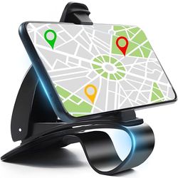 Retoo Support De Téléphone, Stand Smartphone Pliable Et Réglable, Compatible avec Les Téléphones De 4” À 6,5”, Accessoires De Voyage, Au Cockpit, Appui Confortable pour Téléphone, Noir