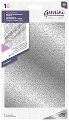 Gemini GEM-FS-ELE-DAMBK foliestempel damasten achtergrond Royal Damask background, zilver, 4,75"x 6,6"