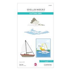 Spellbinders S5-633 Set Sail Etched Dies from The Fair Winds Collection by Dawn Woleslagle