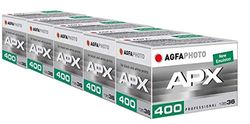 AgfaPhoto APX 400 135-36 Negativfim S/W in confezione da 5 pezzi, AG6A4360-5