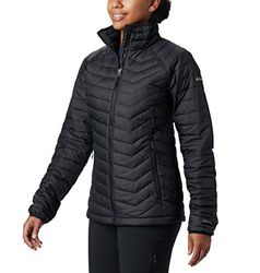 Columbia Powder Lite Jacket Chaqueta acolchada Mujer, Black, XS
