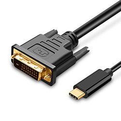 UPGROW USB-C naar DVI-kabel - 4K @30Hz Thunderbolt-naar-DVI-kabel, 6FT USB Type-C naar DVI vrouwelijk, ondersteuning 2017-2020 MacBook Pro, Surface Book 2, Dell XPS 13, Galaxy S10