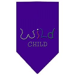 Mirage Wild Child Rhinestone Bandana, Small, Purple