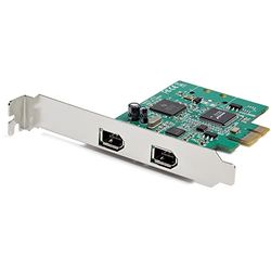 StarTech.com PEX1394A2V2 Carte PCI Express FireWire (2 ports) - Adaptateur PCIe FireWire 139a - Plug-and-play - Mac / Windows