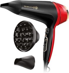 Remington Secador de Pelo Thermacare Edición Manchester United, Iónico, Cabello Sin Encrespamiento, 2200 W, Silencioso, 2 Concentradores, 1 Difusor, 3 Temperaturas, 2 Velocidades, D5755