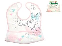 Lulabi Disney Minnie Tender, babador, plástico, 30 x 28 cm, 6 meses, rosa