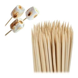 Relaxdays Spiedini in Legno, Set 500 Spiedi da 40 cm per Salsicce, Griglia e Barbecue, Attrezzo BBQ, bambù, Naturale