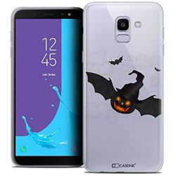 Caseink fodral för Samsung Galaxy J6 2018 J600 (5.6) fodral [kristallgel HD halloween kollektion pumpa design - mjuk - ultratunn - tryckt i Frankrike]