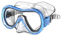 SEAC Panarea, Maschera Subacquea da Snorkeling in Vetro Temperato e Facciale Ipoallergenico Senza Ftalati, 2 Taglie Disponibili
