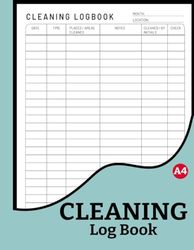 Cleaning Log Book: Daily Cleaning Checklist and Schedule for Home, Business, Offices, Restaurants, Cafes, and more